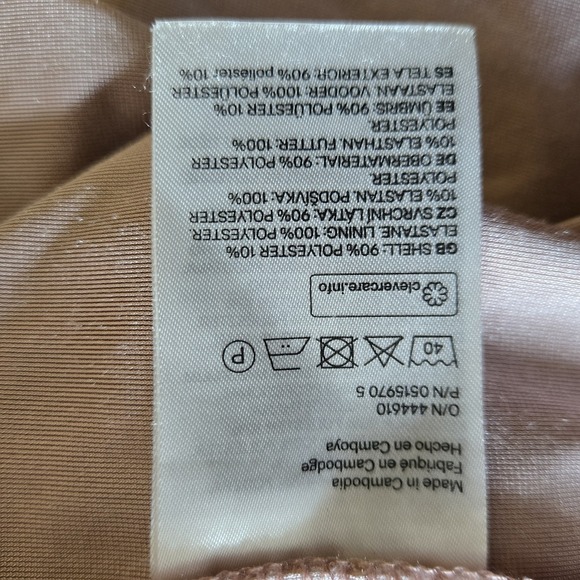 H&M Pink Mini Dress Sz 2 Crushed Velvet V-neck with Adjustable Straps Sexy Party - Picture 6 of 6